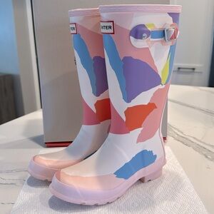 Hunter Kids Original Glacial Camo Pink Salt Print Size 2B/3G